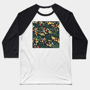 Botanical Floral Seamless pattern 9 Baseball T-Shirt